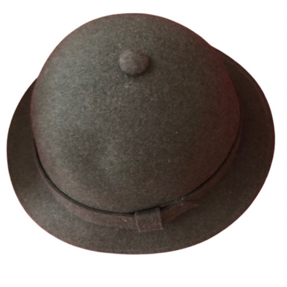 Vintage Forest Green Wool Felt Hat - Picture 2 of 8